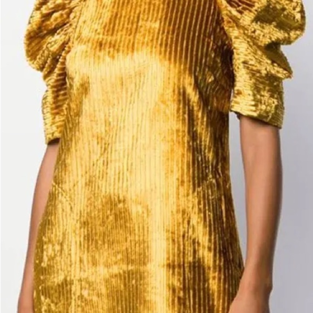 Ulla Johnson Gold Velvet Dress